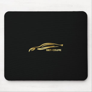 Mousepad Logotipo Dourado da silhueta do cupé do Gen