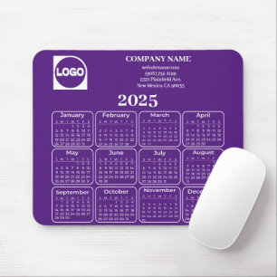 Mousepad Logotipo e nome da empresa personalizada do calend