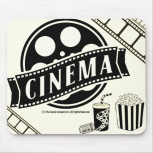 Mousepad *Logotipo e teclado gráfico CINEMA*