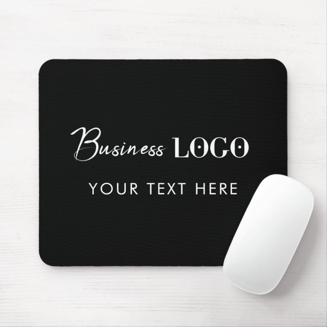 Mousepad Logotipo e texto comercial da empresa profissional (Com mouse)