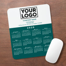Logotipo e texto da Empresa do Calendário de 2026 