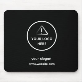 Mousepad Logotipo | Empresa Corporativa Marca Negra
