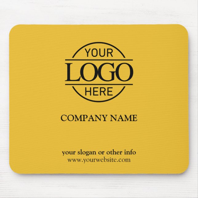 Mousepad Logotipo Empresarial Personalizado Simples Moderno (Frente)