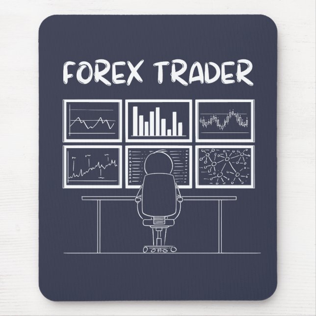 Mousepad Logotipo Funny do Forex Trader (Frente)