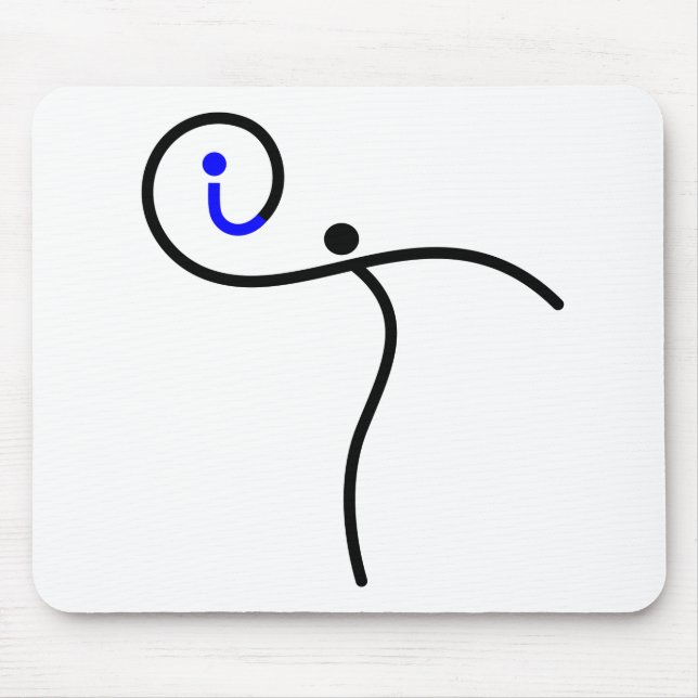 Mousepad logotipo it, 01 Black/Blue. (Frente)