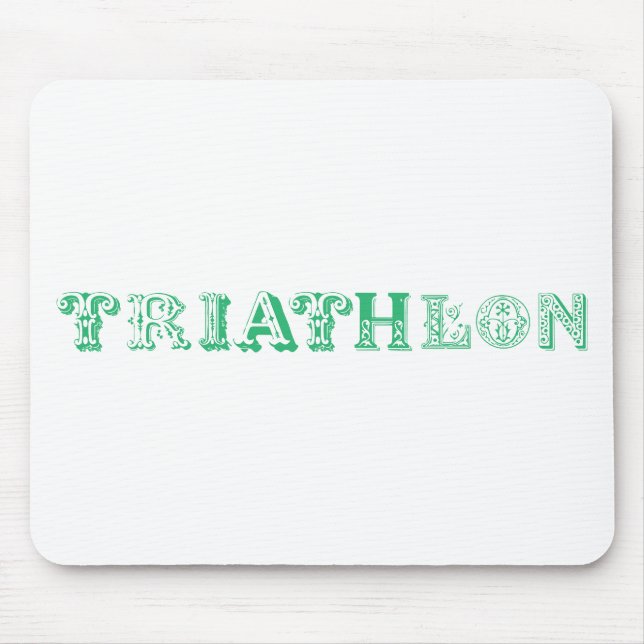 Mousepad Logotipo legal do Triathlon para todos os amantes  (Frente)