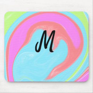 Mousepad logotipo monograma minimalista simples personaliza