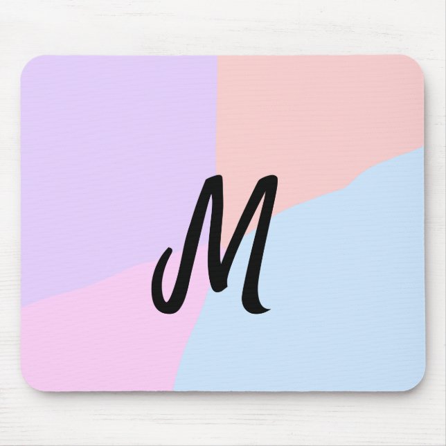 Mousepad logotipo monograma simples e mínimo personalizado (Frente)