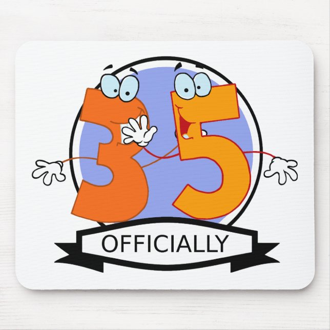 Mousepad Logotipo oficial de 35 aniversários (Frente)