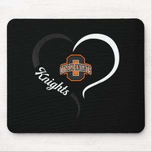 Mousepad Logotipo Otsego Knights Half Heart Slogan Hs
