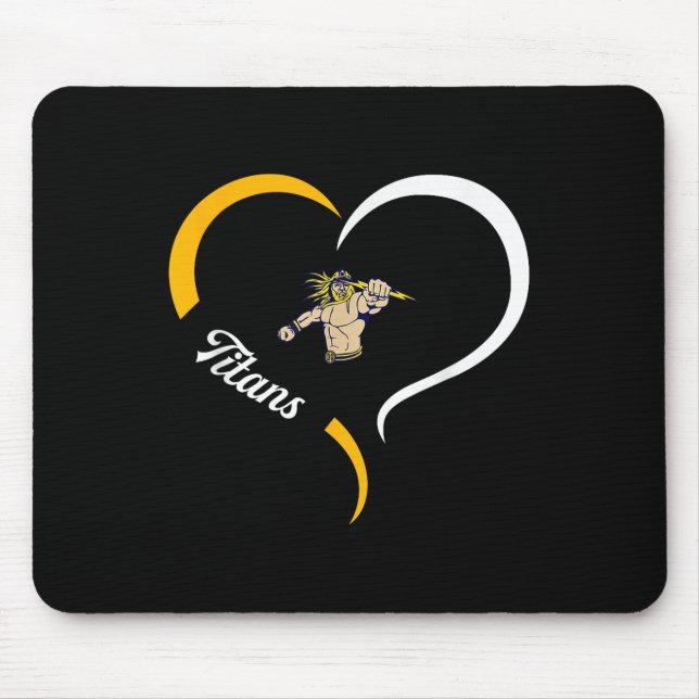 Mousepad Logotipo Ottawa-glandorf Titans Half Heart Slogan  (Frente)