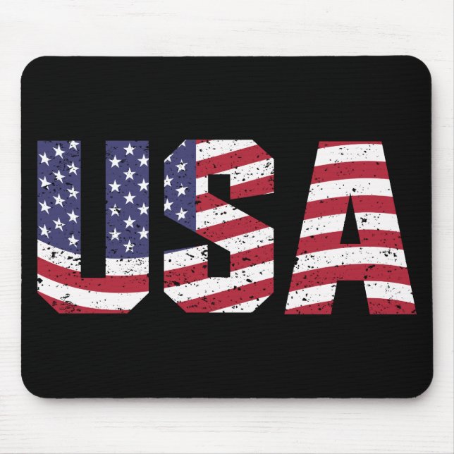 Mousepad Logotipo Patriótico EUA "All American" (Frente)