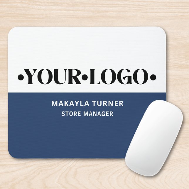 Mousepad Logotipo Personalizado Azul (Criador carregado)