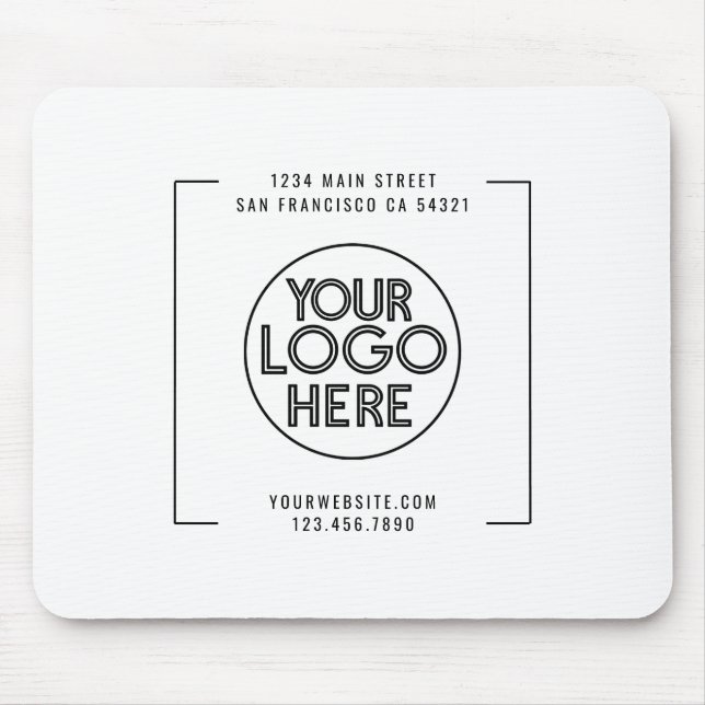 Mousepad Logotipo personalizado da empresa profissional mod (Frente)