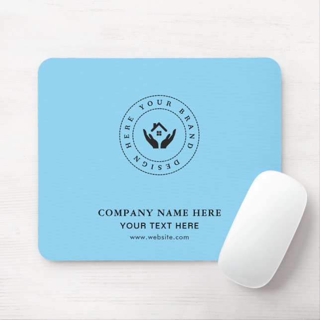 Mousepad Logotipo personalizado | Empresa de Negócios de Te (Com mouse)