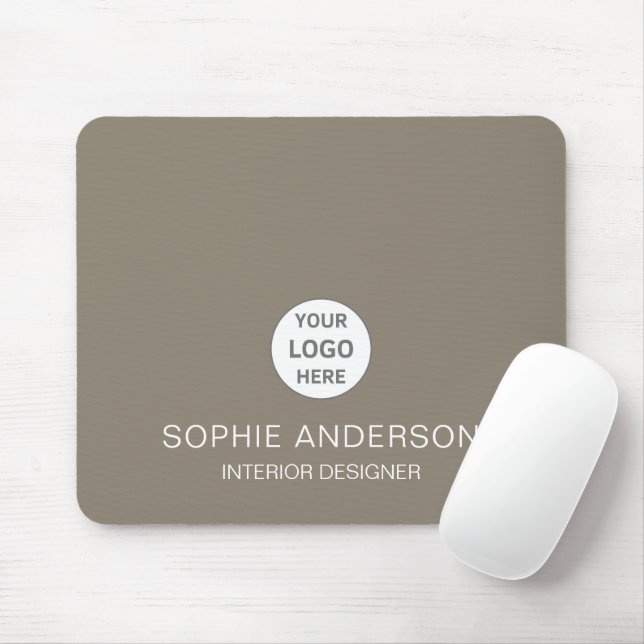 Mousepad Logotipo Personalizado Moderno Empresa Profissiona (Com mouse)