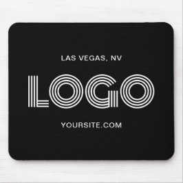 Mousepad Logotipo preto e branco moderno