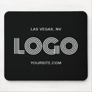 Mousepad Logotipo preto e branco moderno