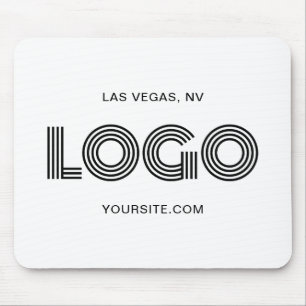 Mousepad Logotipo preto e branco moderno