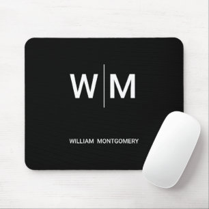 Mousepad Logotipo preto Empresa empresarial