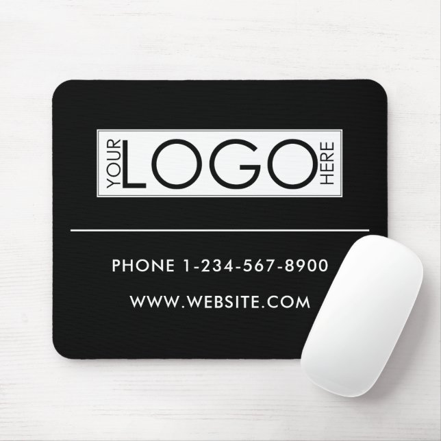 Mousepad Logotipo Profissional de Negócios Detalhes de Cont (Com mouse)