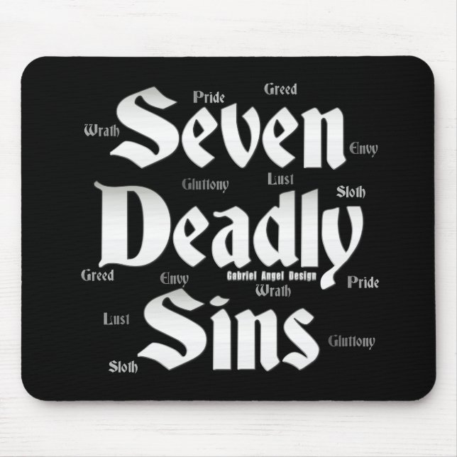 Mousepad Logotipo Sete Sins Mortais (Frente)