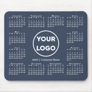 Mousepad Logotipo simples de empresa para o calendário 2020