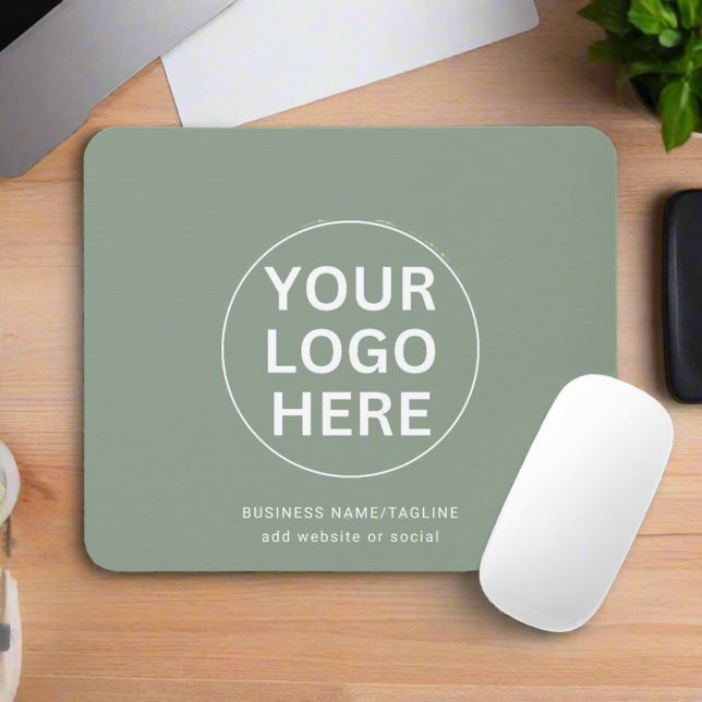 Mousepad Logotipo verde de sábado l Empresa profissional (Criador carregado)