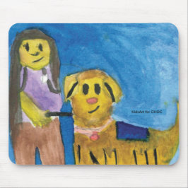Mousepad Lois the Therapy Dog - Kids Art for CHOC