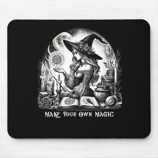 Mousepad Loja de Ervas Mágicas da Bruxa Bonita Faça Sua Pró (Frente)