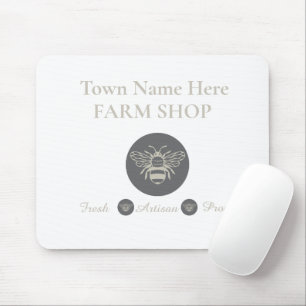 Mousepad Loja de Produtos da Fazenda Artesanal ou Logotipo