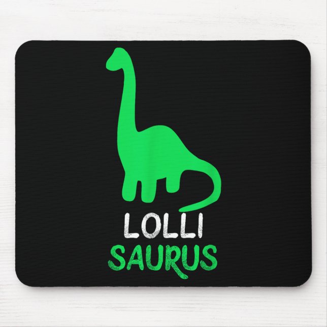 Mousepad Lolli-saurus Funny Dino Dinosaur Lollisaurus (Frente)