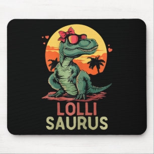 Mousepad Lollisaurus Dino Dinosaur Lolli-saurus T-rex Funny
