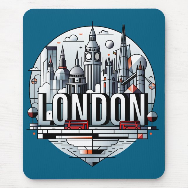 Mousepad London England United Kingdom (Frente)