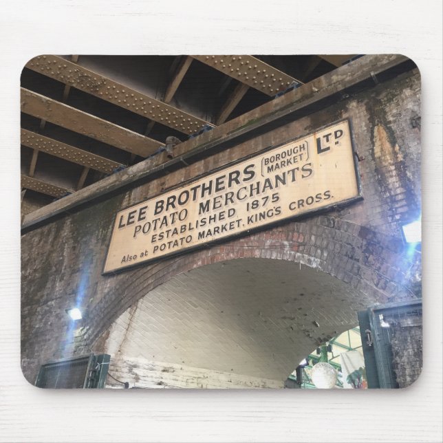 Mousepad London UK Borough Market Potato Merchant Foto (Frente)