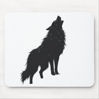 Mousepad 🐺 Lone Wolf Howling Design mouses pads