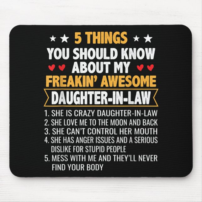 Mousepad Longe E Mãe De Direito Da Filha De Direito (Frente)