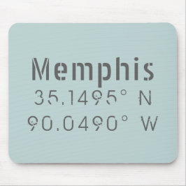 Mousepad Longitude do Latitude Memphis