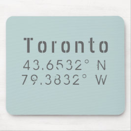 Mousepad Longitude do Latitude Toronto