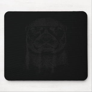Mousepad Lontra Engraçada Usando Óculos de Sol Vida Selvage