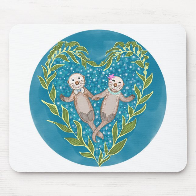 Mousepad Lontras bonitos (Frente)