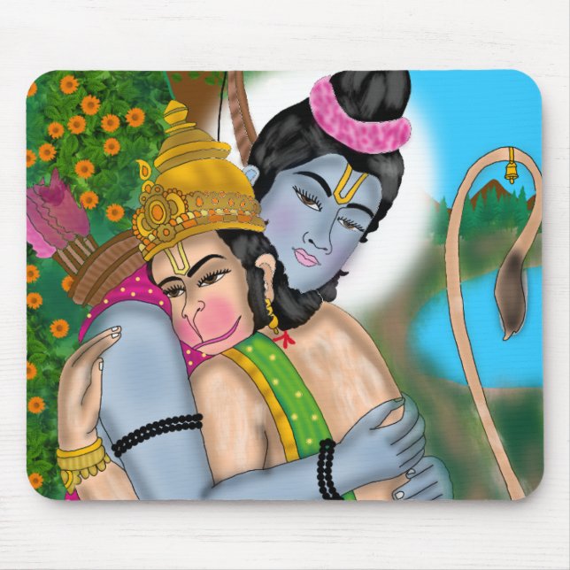 Mousepad Lord Rama & Hanuman  (Frente)