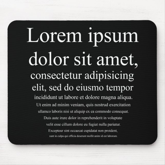 Mousepad Lorem Ipsum (Frente)