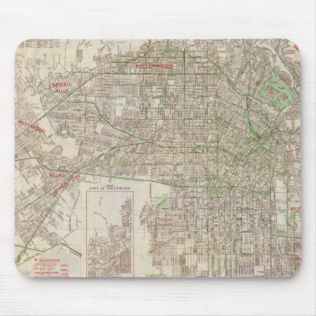 Mousepad Los Angeles, Califórnia 2 (Frente)