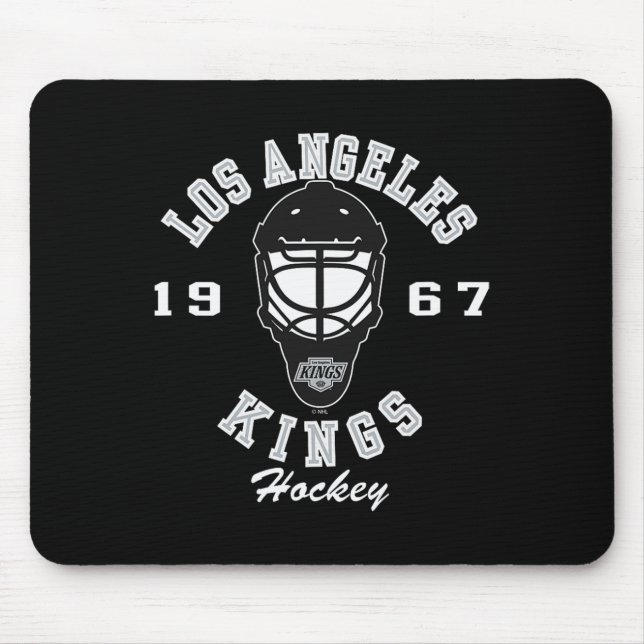 Mousepad Los Angeles Kings Hockey Mask Dark Heather License (Frente)