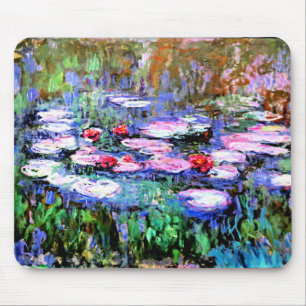 Mousepad Los Nenutaris (lírios aquáticos), por Claude Mon