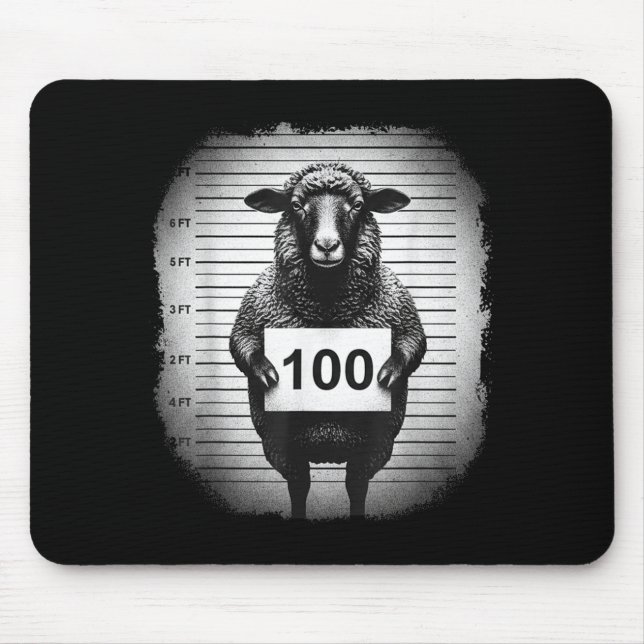 Mousepad Lost Sheep And Found Wanted Mugshot Christian Men  (Frente)