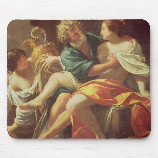 Mousepad Lote e suas filhas, c.1630 (óleo em canvas) (Frente)