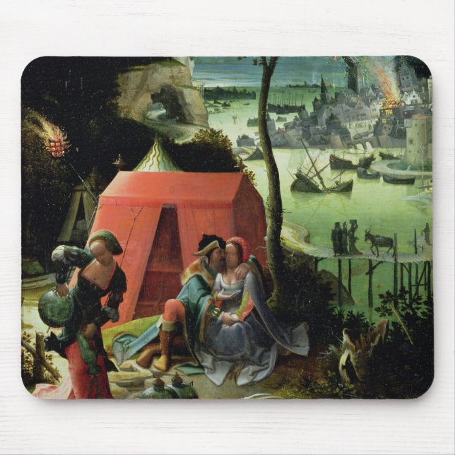 Mousepad Lote e suas filhas (óleo no painel) (Frente)