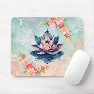 Mousepad Lótus de Águas Paradas – Paz Botânica Pastel